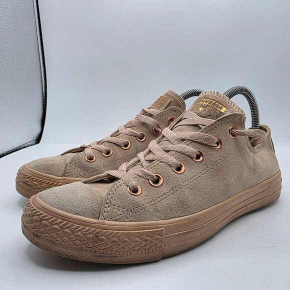 Converse Chuck Taylor Womens Size 9 Beige Shoes Skateboarding Casual Walking - Picture 4 of 13